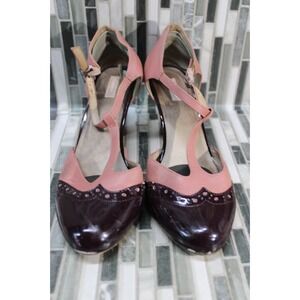 Chelsea Gatsby Heels Size 41 EUR 9.5 US Pink Maroon